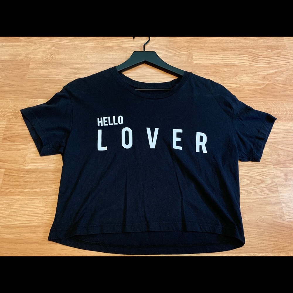 Lovers + Friends Black Crop Top